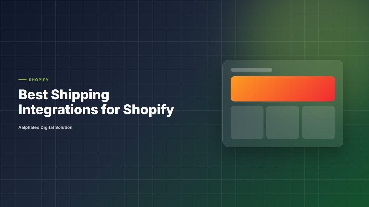 Best Shipping Integrations for Shopify - Aalphaleo Digital Solution