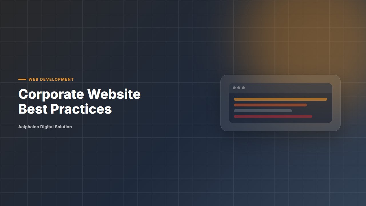 Corporate Website Best Practices - Aalphaleo Digital Solution