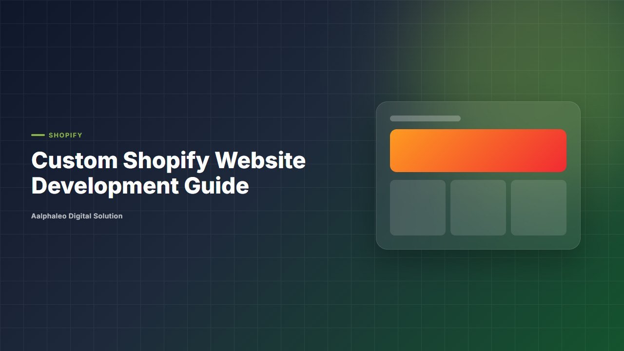 Custom Shopify Website Development Guide - Aalphaleo Digital Solution