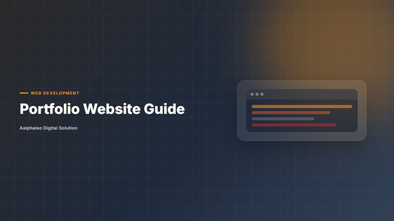 Portfolio Website Guide - Aalphaleo Digital Solution